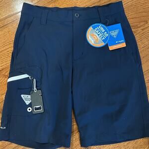 nwt Columbia Blue Cargo Shorts Durable Fabric 30" waist